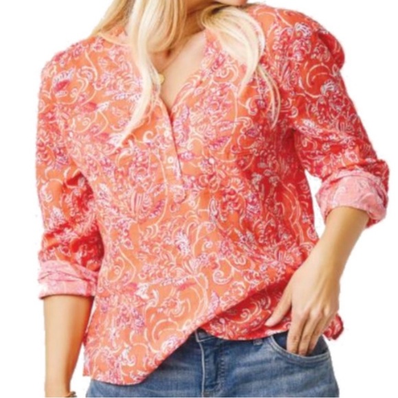 Carve Designs Dylan organic cotton Orange Women's Top XL - Picture 1 of 8